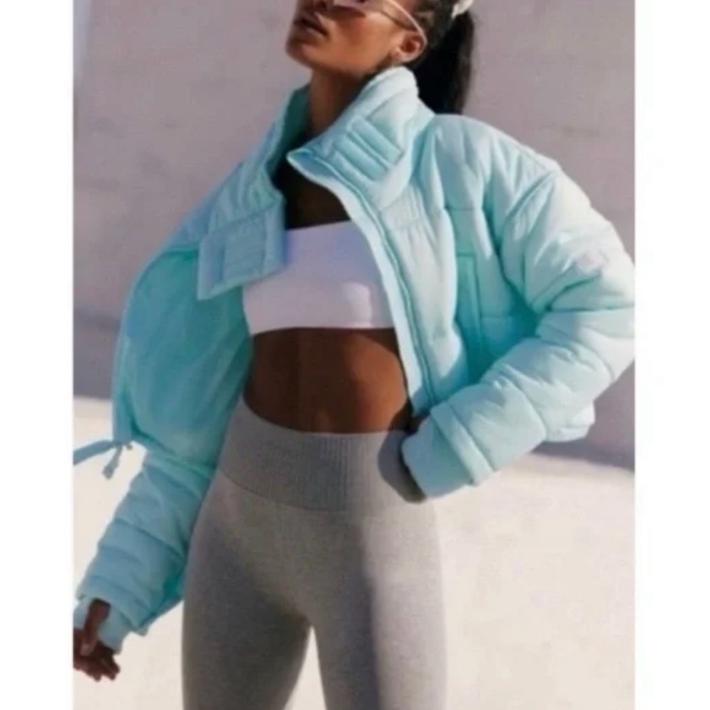NWOT Free People Movement High Frequency Cropped Puffer Jacket - Picture 3 of 9